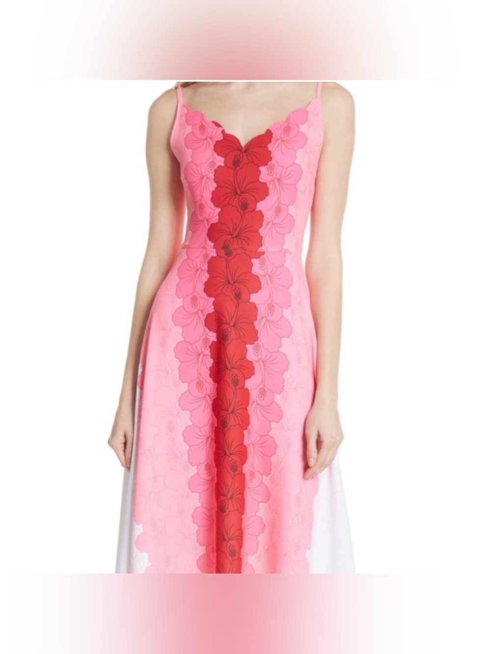 Ted Baker Ritsa Happiness Dress In Neon Pink
